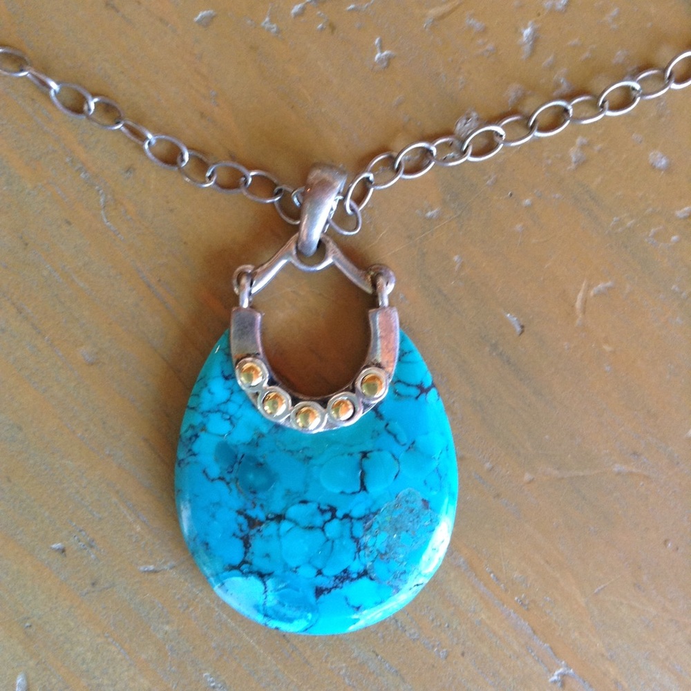 BARSE 925 Silver, Copper,  & Turquoise Necklace💠
